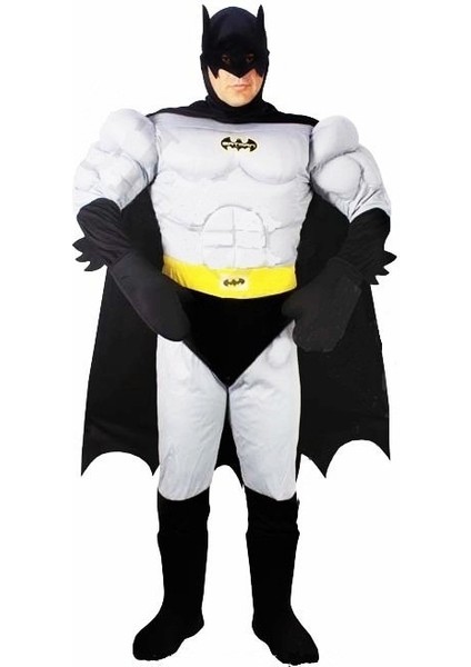 Yetişkin Batman Kostümü Kaslı
