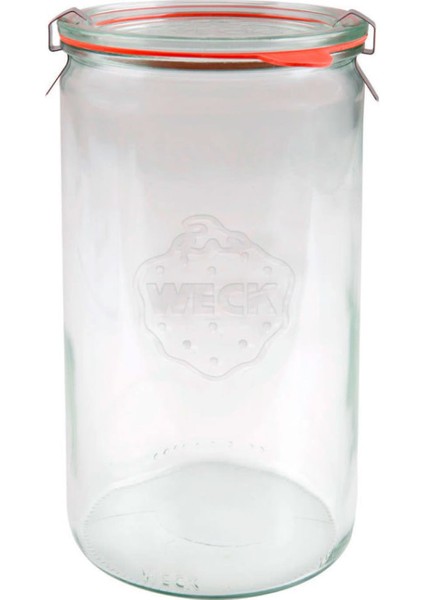 1590 ml. Silindir Cam Saklama Kavanozu 2 Adet