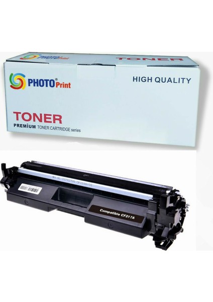 Laserjet Pro M102W CF217A / 17A Çipli Ithal Muadil Siyah Toner 1.600 Sayfa