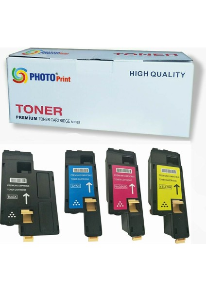 Xerox 6020 / 6022 / 6025 / 6027 4 Renk Ithal Muadil Toner Seti 2.000 Syf Renkli