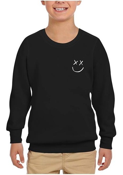 Louis Tomlinson - Face Siyah Çocuk Sweatshirt