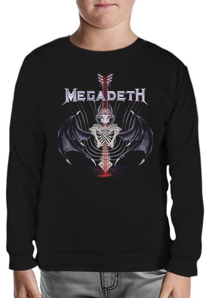 Megadeth - Vic 2 Siyah Çocuk Sweatshirt
