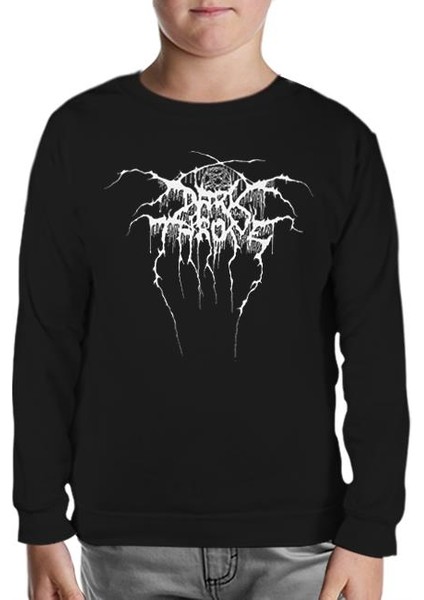 Dark Throne Siyah Çocuk Sweatshirt