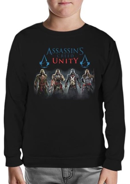 Assassin's Creed - Unity Siyah Çocuk Sweatshirt