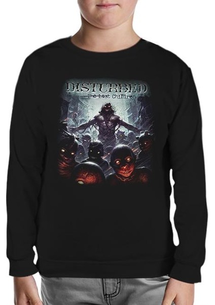Disturbed - The Lost Children Siyah Çocuk Sweatshirt
