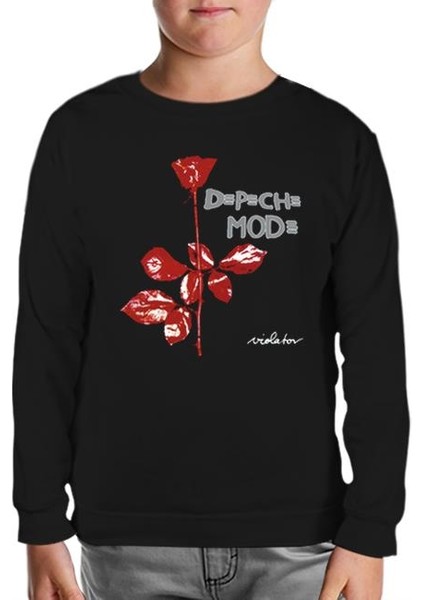 Depeche Mode - Violator Siyah Çocuk Sweatshirt