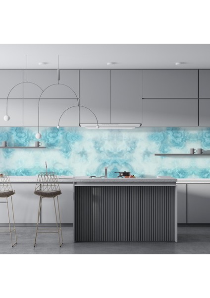 Mutfak Tezgah Arası Folyo Fayans Kaplama Folyosu Absract Desen 60 x 200 fırsatları