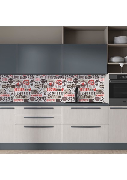 Mutfak Tezgah Arası Folyo Fayans Kaplama Folyosu Idea Coffee 60 x 200 indirimleri
