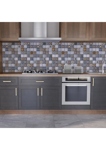 Mutfak Tezgah Arası Folyo Fayans Kaplama Folyosu Mozaik Desen 60 x 300 fiyatları