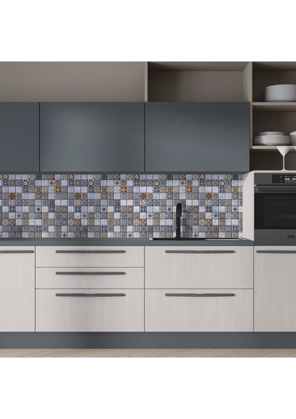 Mutfak Tezgah Arası Folyo Fayans Kaplama Folyosu Mozaik Desen 60 x 300 indirimleri