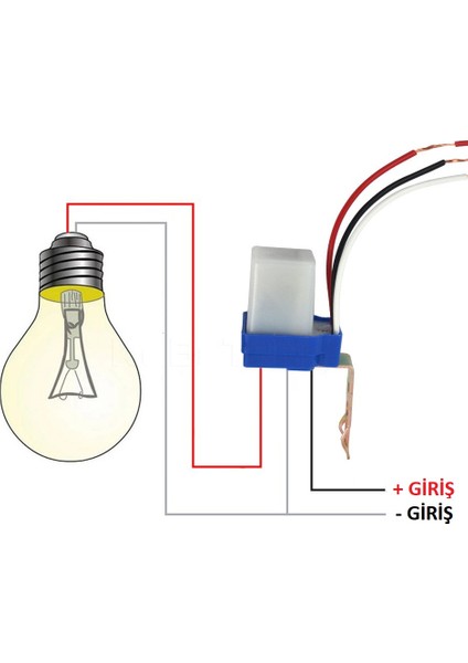 24 Volt Fotosel Anahtar Gece Işık Sensörü