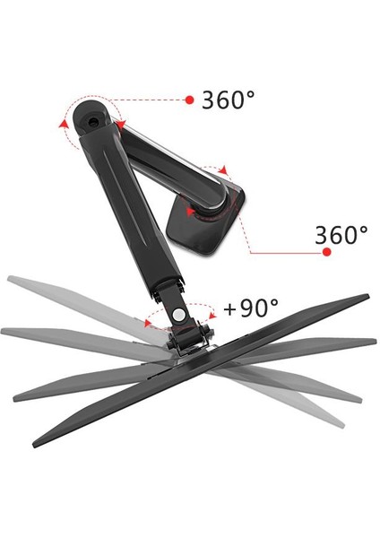 Klc-DS90 17"-32" Monitör Masa Tutucu Kol Stand
