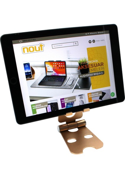 Alüminyum Ayarlanabilir Çift Eklemli Ergonomik Dizayn Tablet Telefon Standı