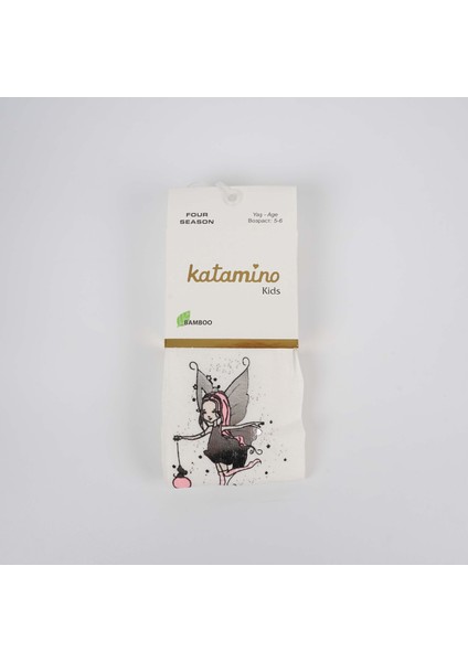Karmita Baskılı Bambu Külotlu Çorap
