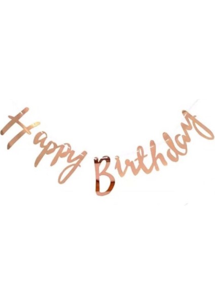 Kaligrafi Banner Happy Bırthday Rose