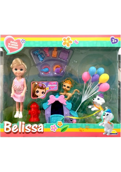 Belissa ve Sevimli Hayvanları Bebek Seti 53802