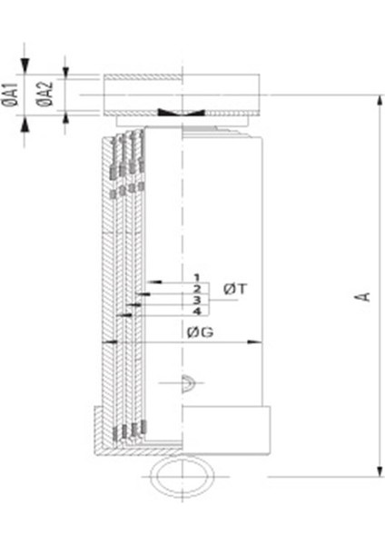 Tarım Garaj Römork Teleskopik Piston (80 Cm)