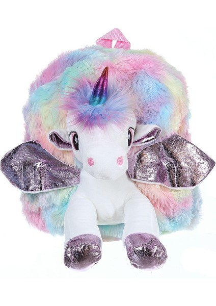 Sevimli Unicorn Peluş Okul Çantası (Yurt Dışından)