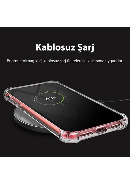 Samsung Galaxy A10 Uyumlu Kılıf Köşe Korumalı Şeffaf Airbag Antishock Kapak