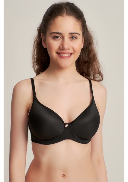 Kadın 9141015 Fanetta Soft Cuptaşlı Battal Sütyen Siyah