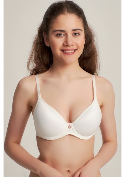 Kadın 9141015 Fanetta Soft Cuptaşlı Battal Sütyen Ekru