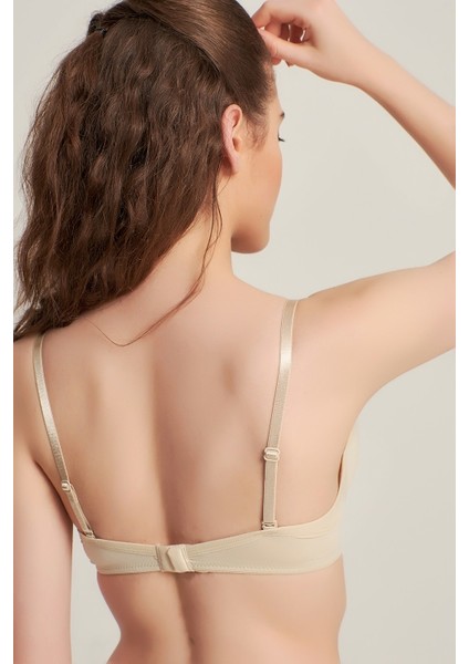 Kadın 171010 Mikro Kaplı Desteksiz Sütyen Ten fırsatları