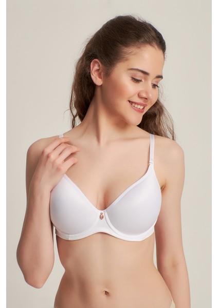 Kadın 9141015 Fanetta Soft Cuptaşlı Battal Sütyen Beyaz