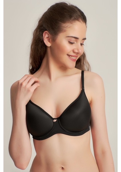 Kadın 9141015 Fanetta Soft Cuptaşlı Battal Sütyen Siyah