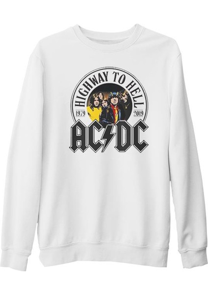Ac Dc - 1979 Beyaz Kalın Sweatshirt