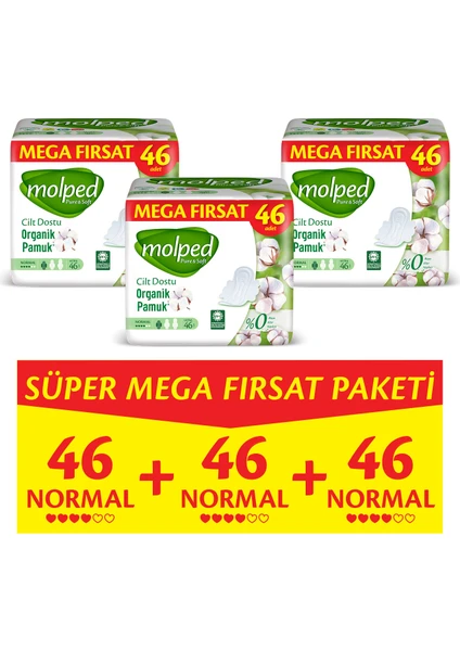 Pure&Soft Normal Süper Mega Paket 138 Adet