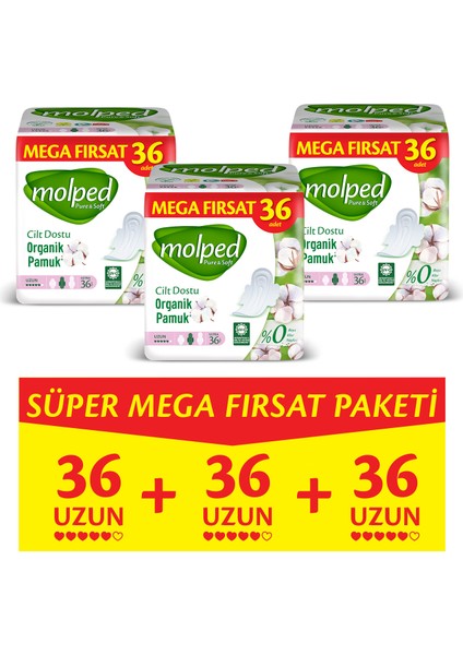 Pure&Soft Uzun Süper Mega 108 Adet