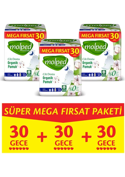 Pure&Soft Gece Süper Mega Paket 90 Adet