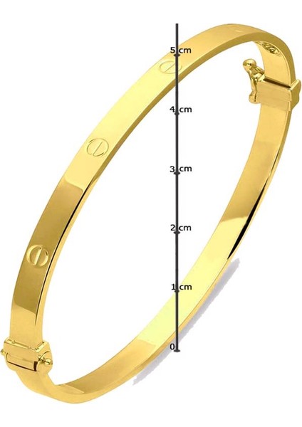 Vidalı 14 Ayar Kelepçe Genç Bileziği indirimleri