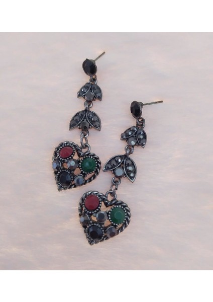 Vintage Hürrem Sultan Otantik Sallantılı Küpe Taşlı modelleri