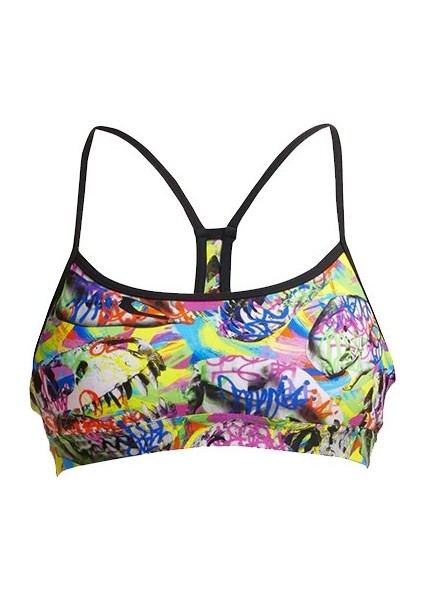 Kadın Fossil Fuel Swim Crop Top Tek Üst