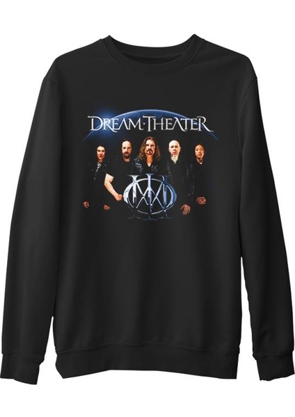 Dream Theater - Grup Siyah Erkek Kalın Sweatshirt