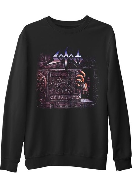 Sodom - Better Off Dead Siyah Erkek Kalın Sweatshirt