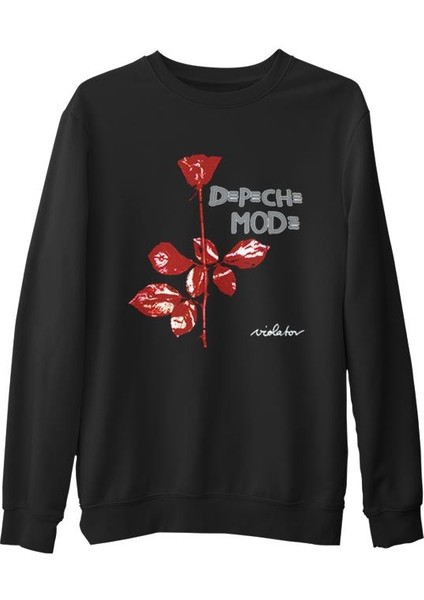 Depeche Mode - Violator Siyah Erkek Kalın Sweatshirt