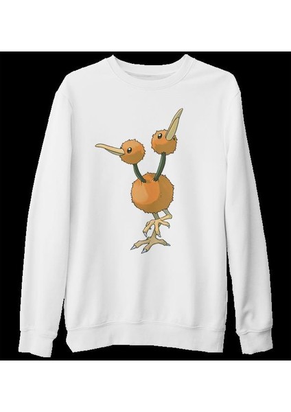 Pokemon - Doduo Beyaz Kalın Sweatshirt fiyatları