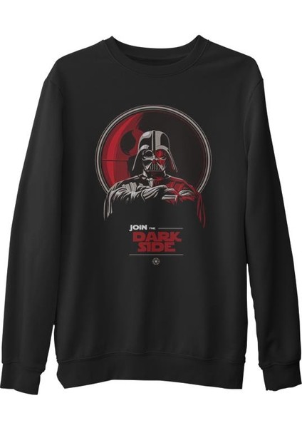 Star Wars - Join The Dark Side Siyah Erkek Kalın Sweatshirt
