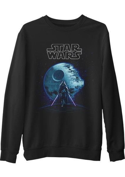 Star Wars - The Force Awakens 6 Siyah Erkek Kalın Sweatshirt