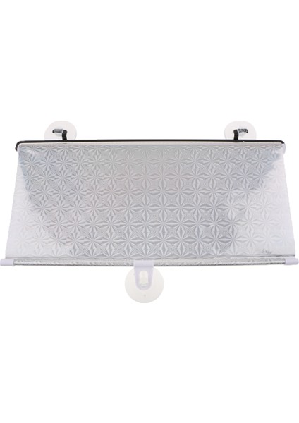 Evrensel Araba Pencere Gölge Rulo Geri Çekilebilir Güneş Gölge Gümüş 45 x 125 cm (Yurt Dışından)
