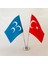 Üç Hilal ve Türk Masa Bayrak Seti 1