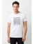 Joy Division Baskılı Beyaz Erkek Örme Tshirt 1