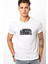 LED Zeppelin Baskılı Beyaz Erkek Örme Tshirt 1