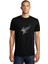 Kel Kartal Kuşu Kanatları Parçacıklar Baskılı Siyah Erkek Örme Tshirt 1