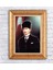 Çerçeveli Atatürk Bayrak Kanvas Tablo 1