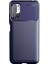 Caseworld Xiaomi Redmi Note 10 5g Kılıf Karbon Tasarımlı Kapak - Lacivert 1