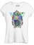 Sitting Cat - Kedi Beyaz Bayan Tshirt 1