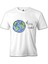 Hello World - Earth Beyaz Erkek Tshirt 1